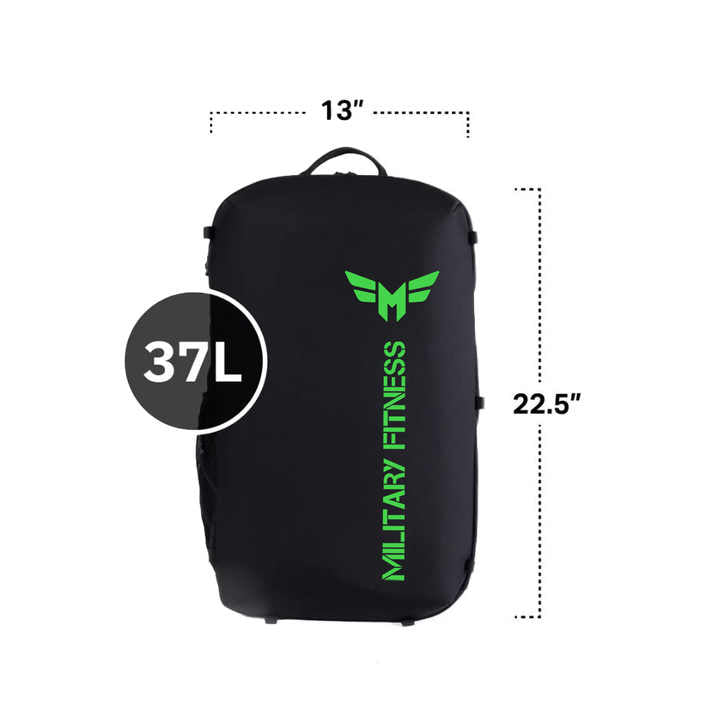 Fitness 37L Tactical Gym Custom Fitness Black Backpack Tactical Adventure Bag Big Storage Capacity Custom Design