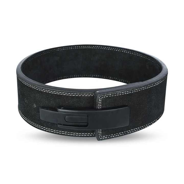 Heavy powerlifting gym workout bodybuilding leather lever belt