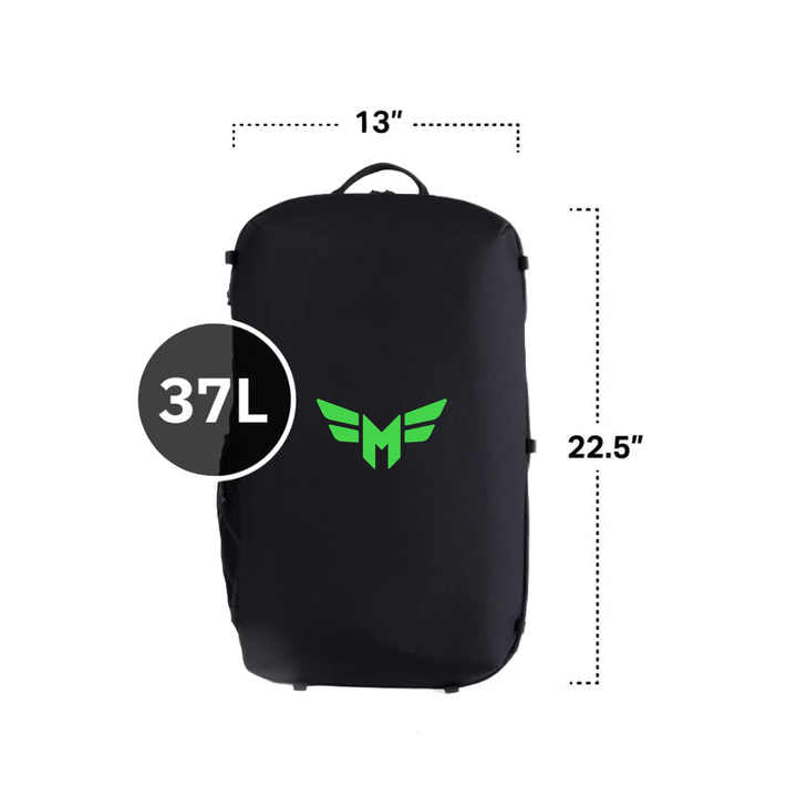 Fitness 37L Tactical Gym Custom Fitness Black Backpack Tactical 100% Polyester Storage Capacity Custom Design