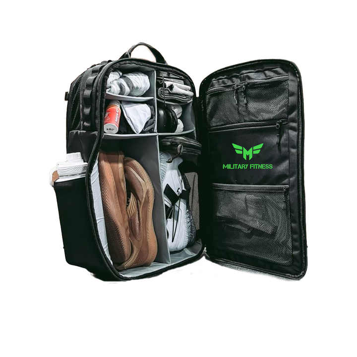 Fitness 37L Tactical Gym Custom Fitness Black Backpack Tactical Adventure Bag Big Storage Capacity Custom Design