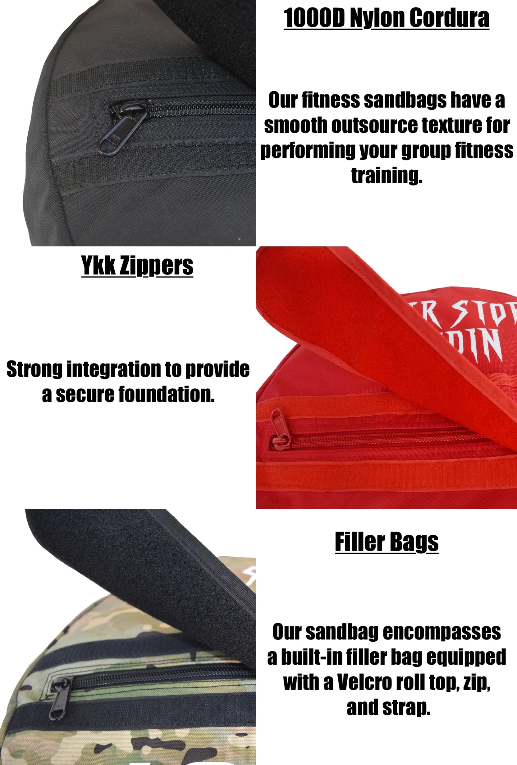 100LB Fitness Weight Sandbags for Fitness Training
