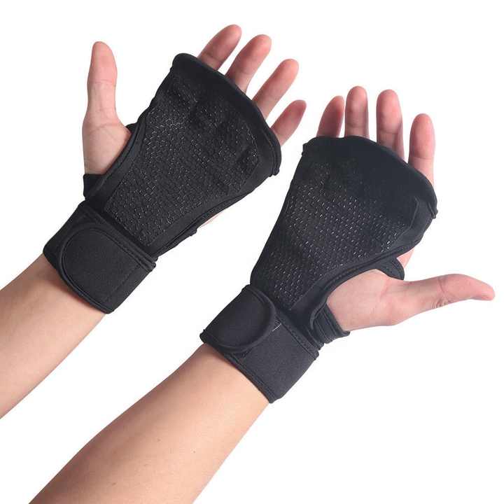 Half Finger Weightlifting Gym Wrist Support Gloves