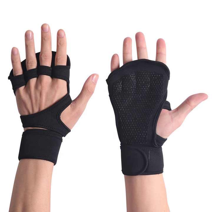 Half Finger Weightlifting Gym Wrist Support Gloves