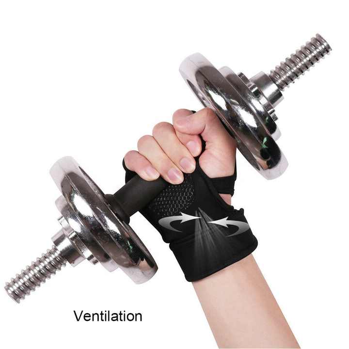 Half Finger Weightlifting Gym Wrist Support Gloves
